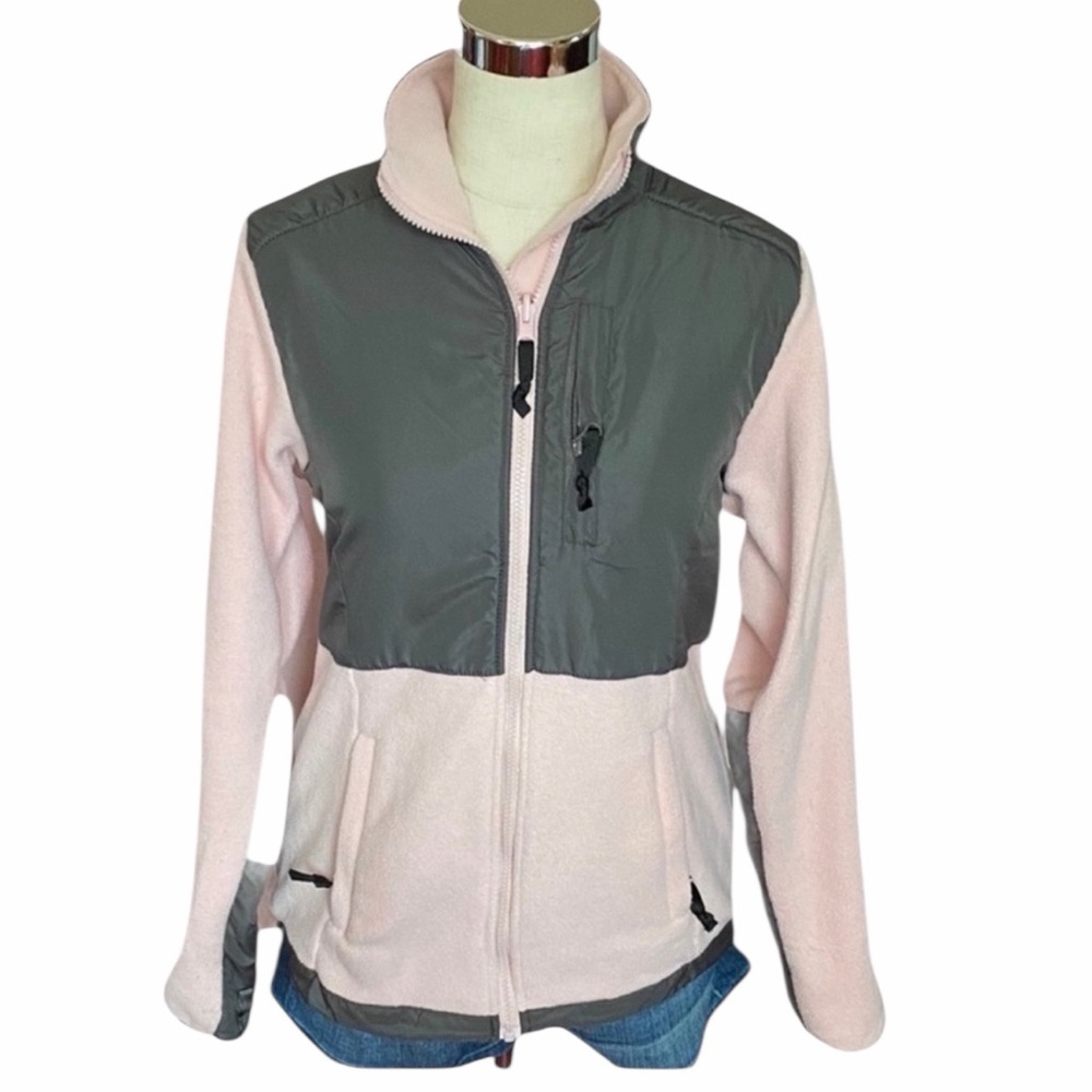 Zena Sport Small Pink And Gray Long Sleeved Jacket